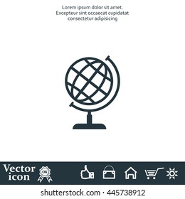 Vector globe icons