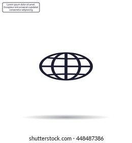 Vector globe icons