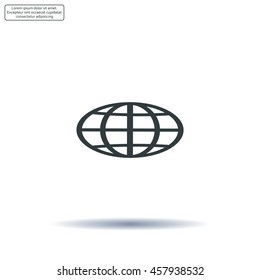 Vector globe icons