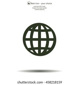 Vector globe icons