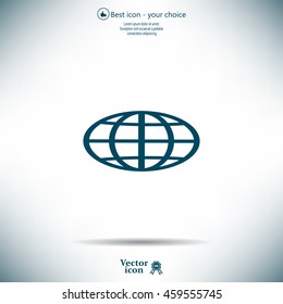 Vector globe icons