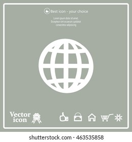 Vector globe icons