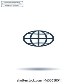 Vector globe icons