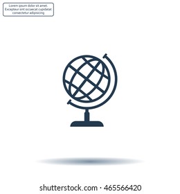 Vector globe icons