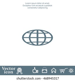 Vector globe icons