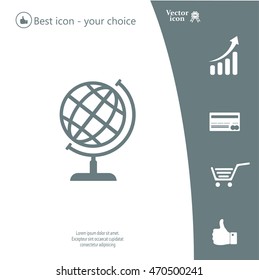 Vector globe icons