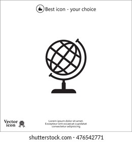 Vector globe icons