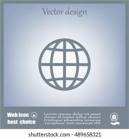 Vector globe icons