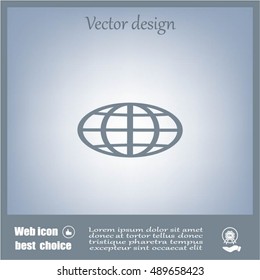 Vector globe icons