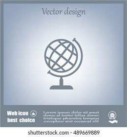 Vector globe icons
