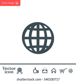 Vector globe icons