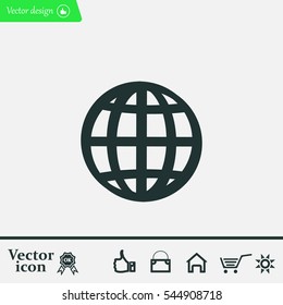 Vector globe icons