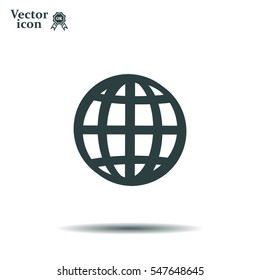 Vector globe icons