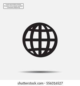 Vector globe icons