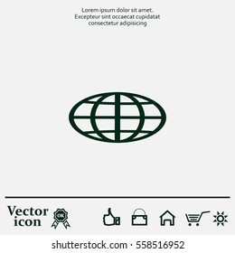 Vector globe icons