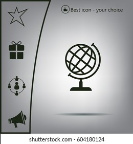 Vector globe icons