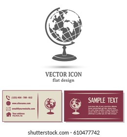 Vector globe icons