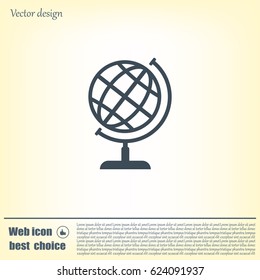 Vector globe icons