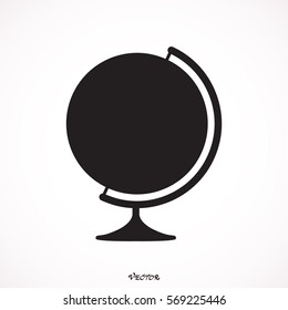 Vector globe icons, world, abstract
