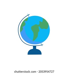 Vector globe isolated on white background.
