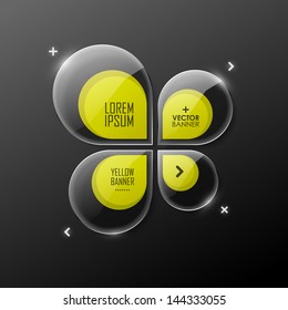 Vector glossy background