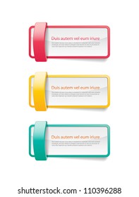 Vector glossy banner / badge / sticker