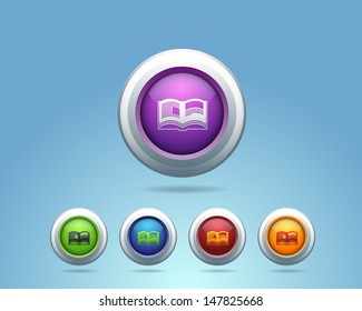 Vector Glossy Book Icon