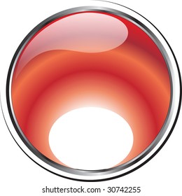 Vector glossy button