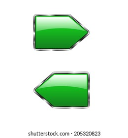 Vector glossy button icon, samples