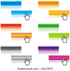 Vector Glossy Buttons