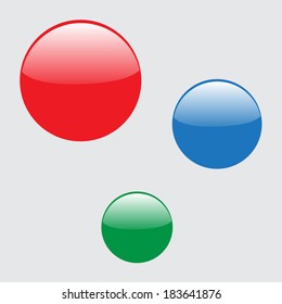 Vector glossy buttons 