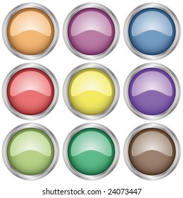Vector glossy buttons
