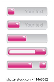 Vector glossy buttons