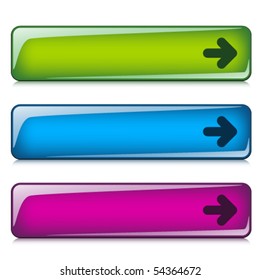 vector glossy buttons