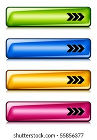 vector glossy buttons