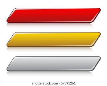 vector glossy buttons