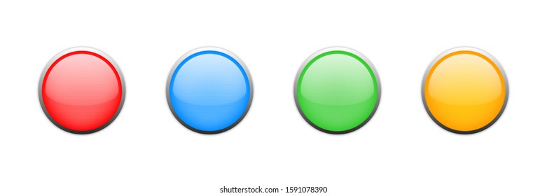 Vector glossy buttons. Isolated vector illustration. Abstract modern design. Modern web template. EPS 10