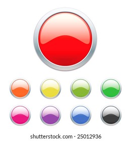 Vector glossy buttons. For other similar images from the series, please, check my portfolio.