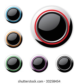Vector glossy buttons for web applications