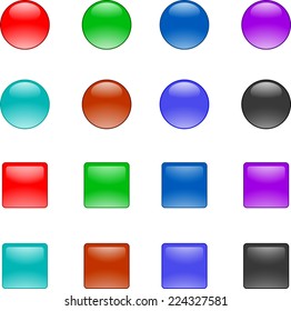 vector glossy buttons for your design