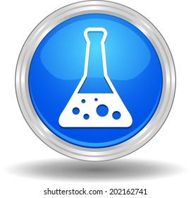 Vector glossy chemistry web icon