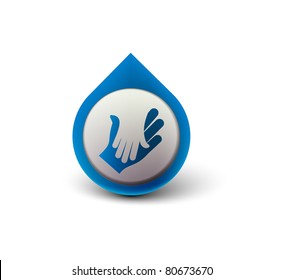vector glossy deal web icon design element.