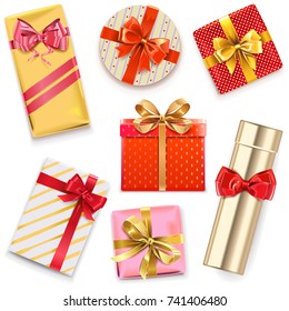 Vector Glossy Gift Boxes