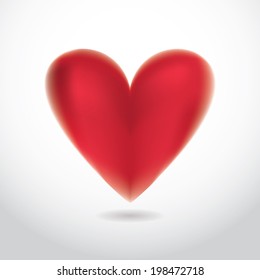 Vector glossy heart icon