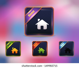 Vector Glossy home icon
