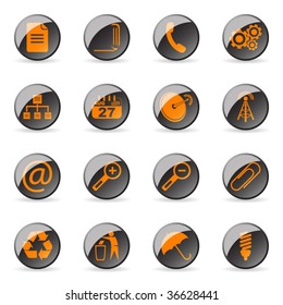 Vector glossy icon (set 8)