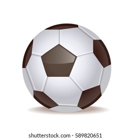 vector glossy icon soccer ball, sports, football