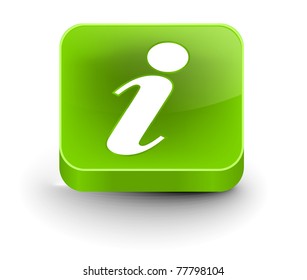 vector glossy information web icon design element.