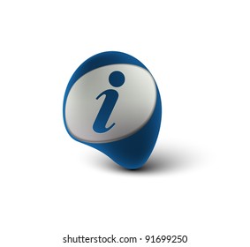 vector glossy information web icon design element.