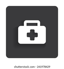 Vector glossy medical web icon design element. vector